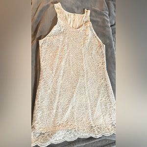 Cream lace dress